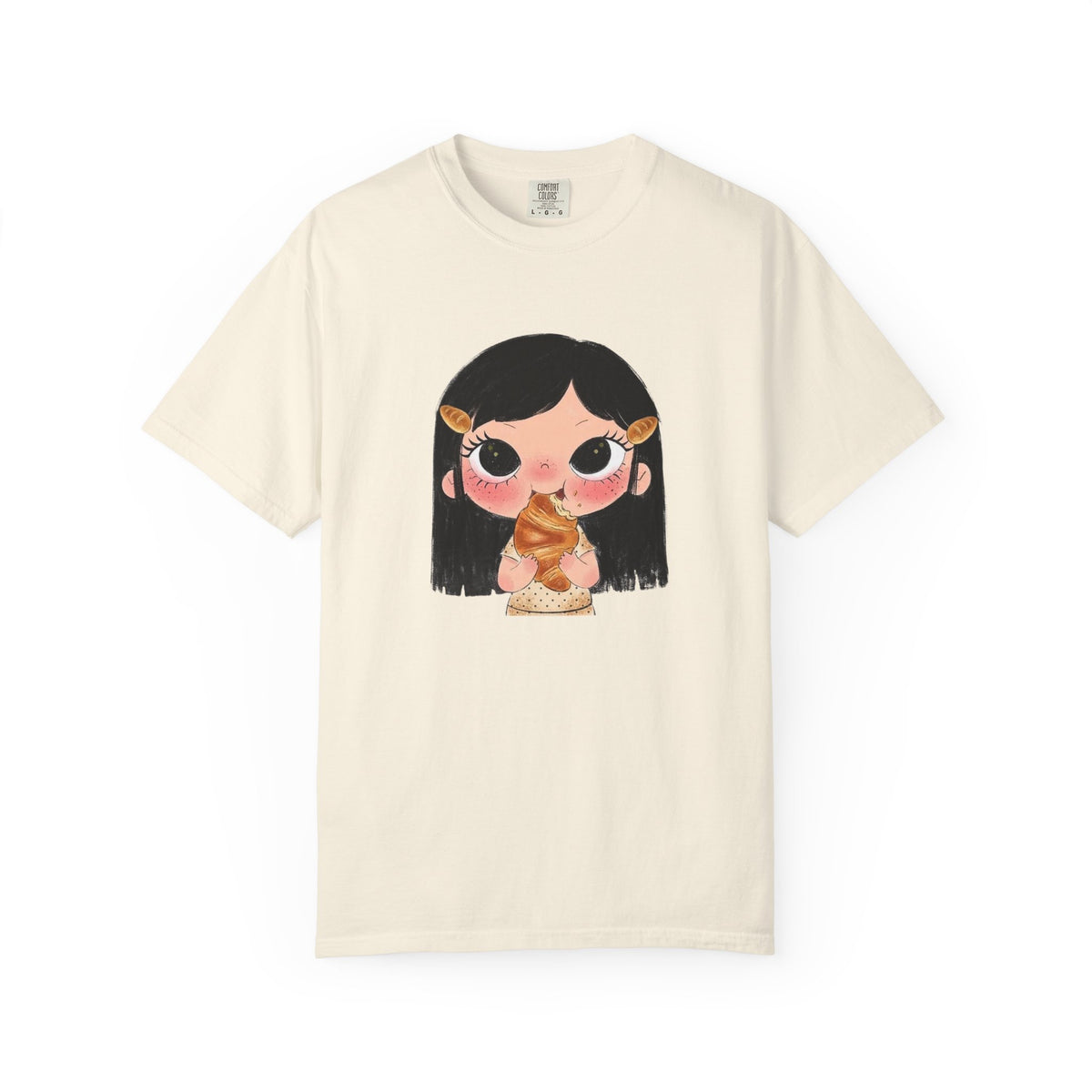 Kawaii Croissant Girl T-Shirt