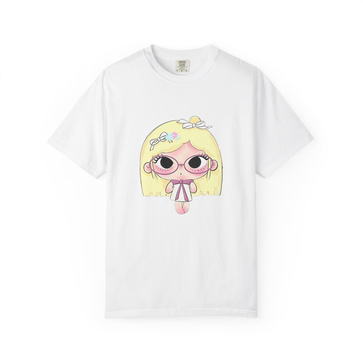 Cute Blonde Girl Cartoon T-Shirt