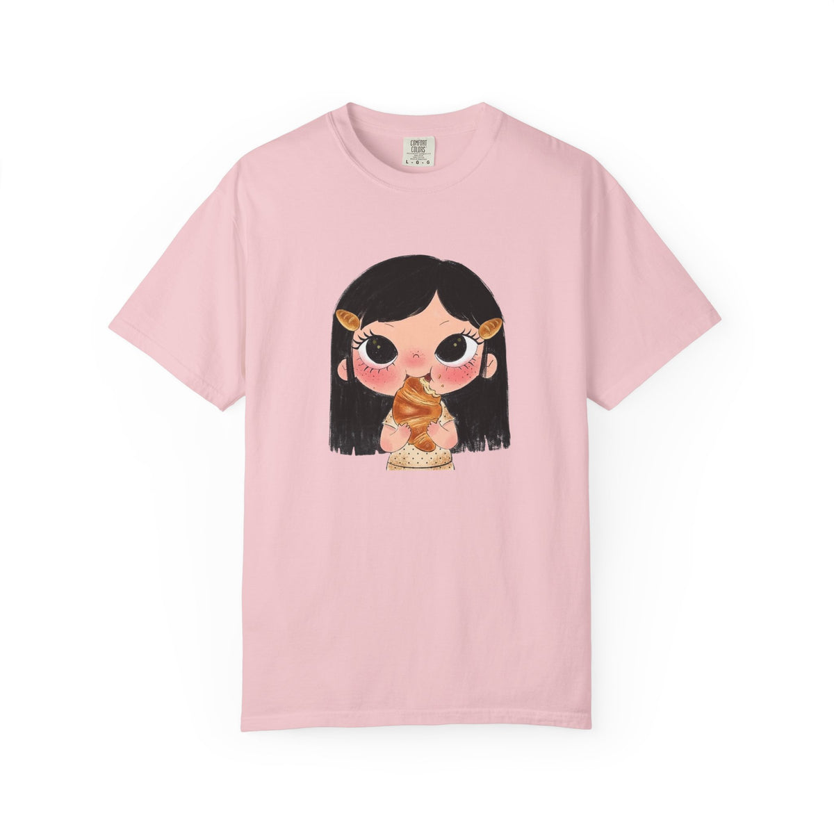 Kawaii Croissant Girl T-Shirt