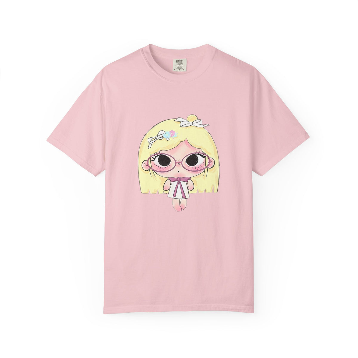 Cute Blonde Girl Cartoon T-Shirt