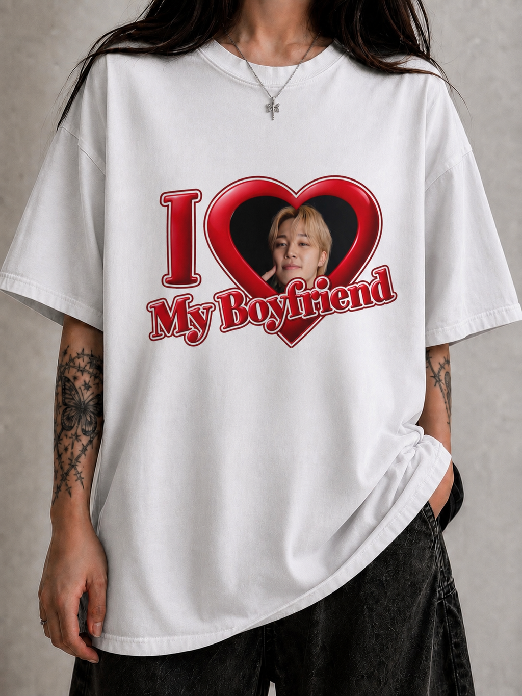 I Love My Boyfriend Jimin T‑Shirt