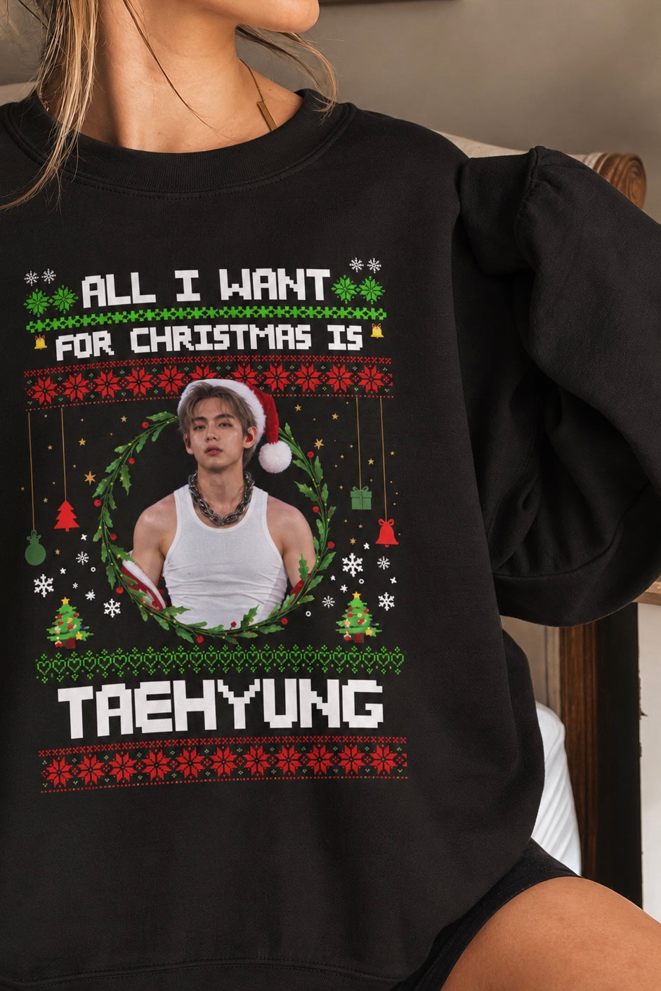 All I Want for Christmas Is TH Holiday Sweatshirt