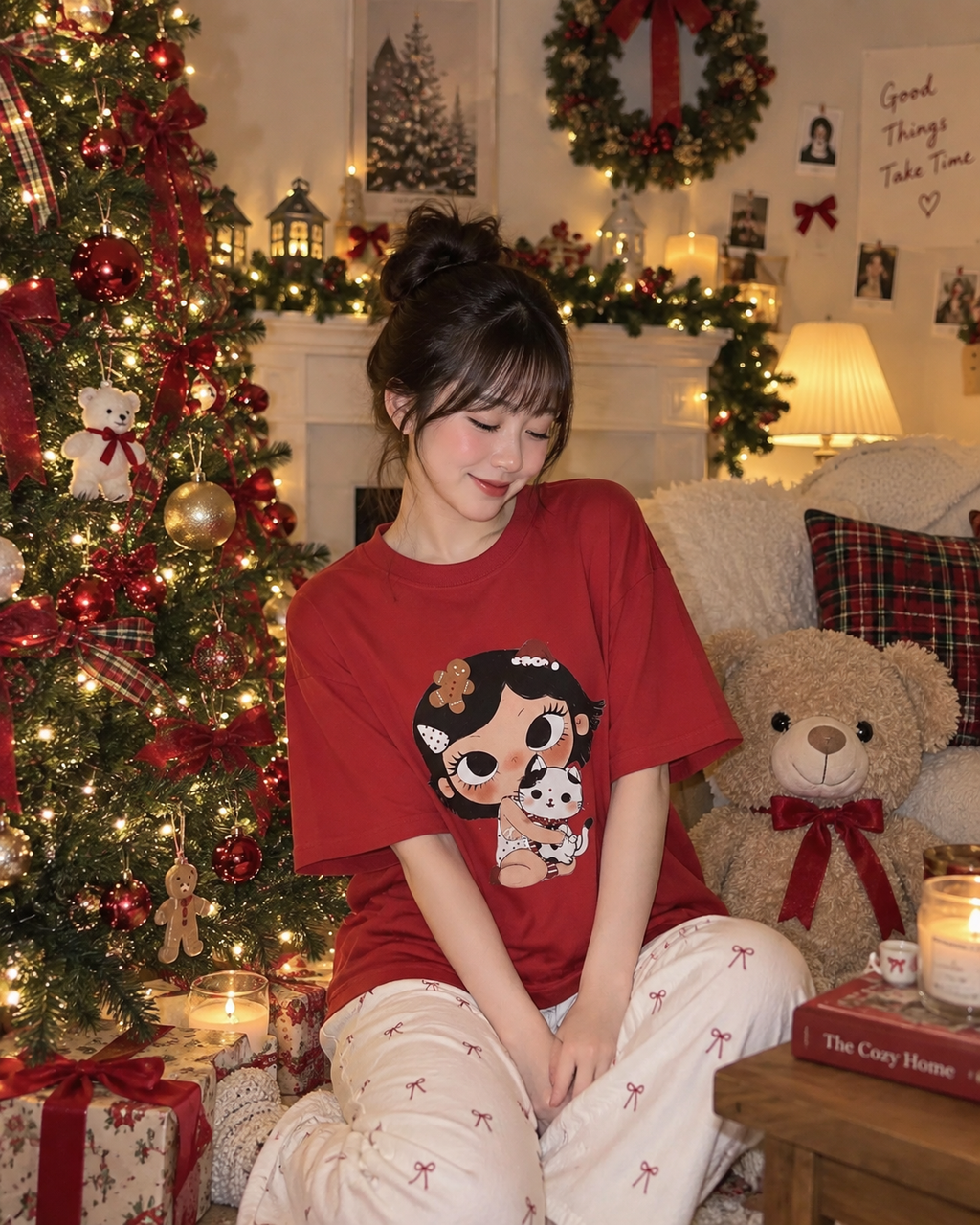 Cute Christmas Girl T-Shirt