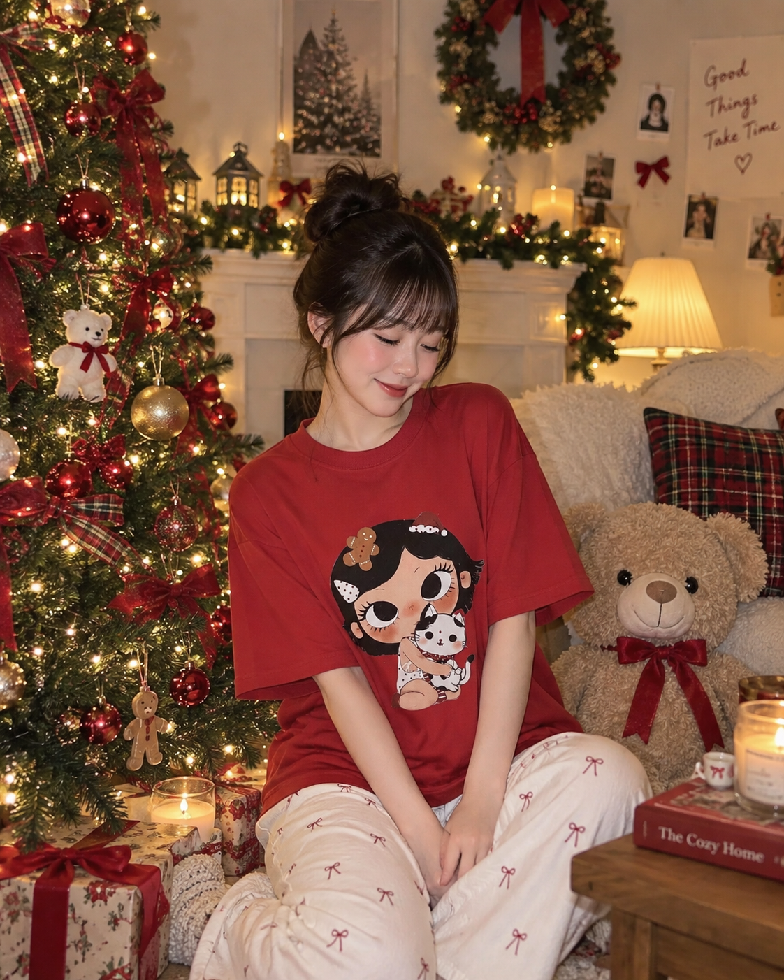 Cute Christmas Girl T-Shirt
