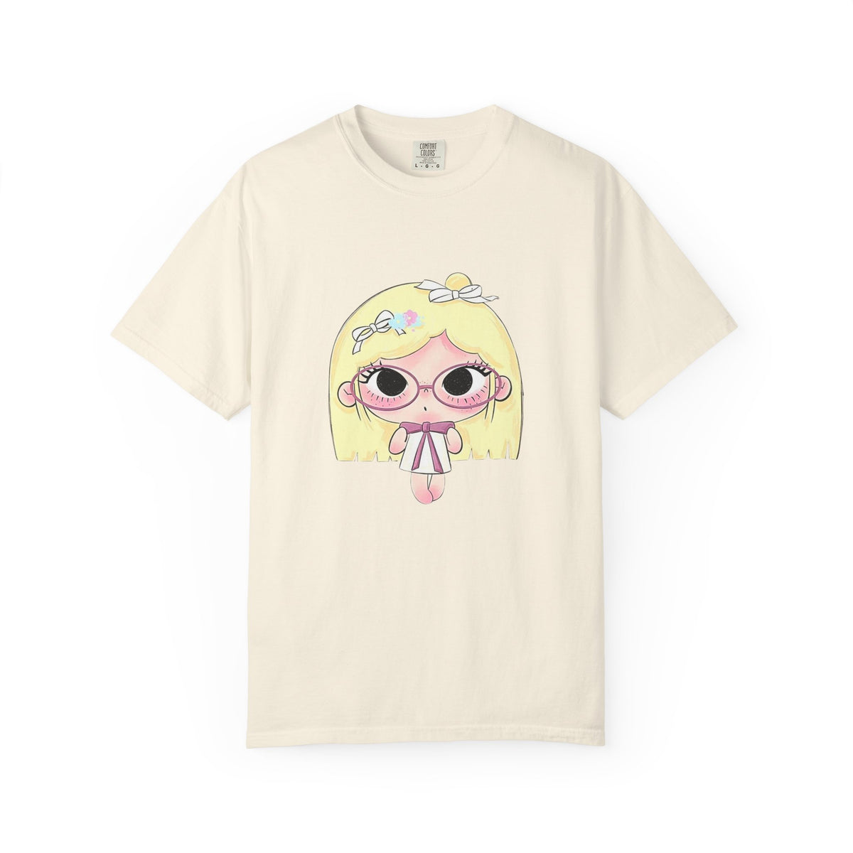 Cute Blonde Girl Cartoon T-Shirt
