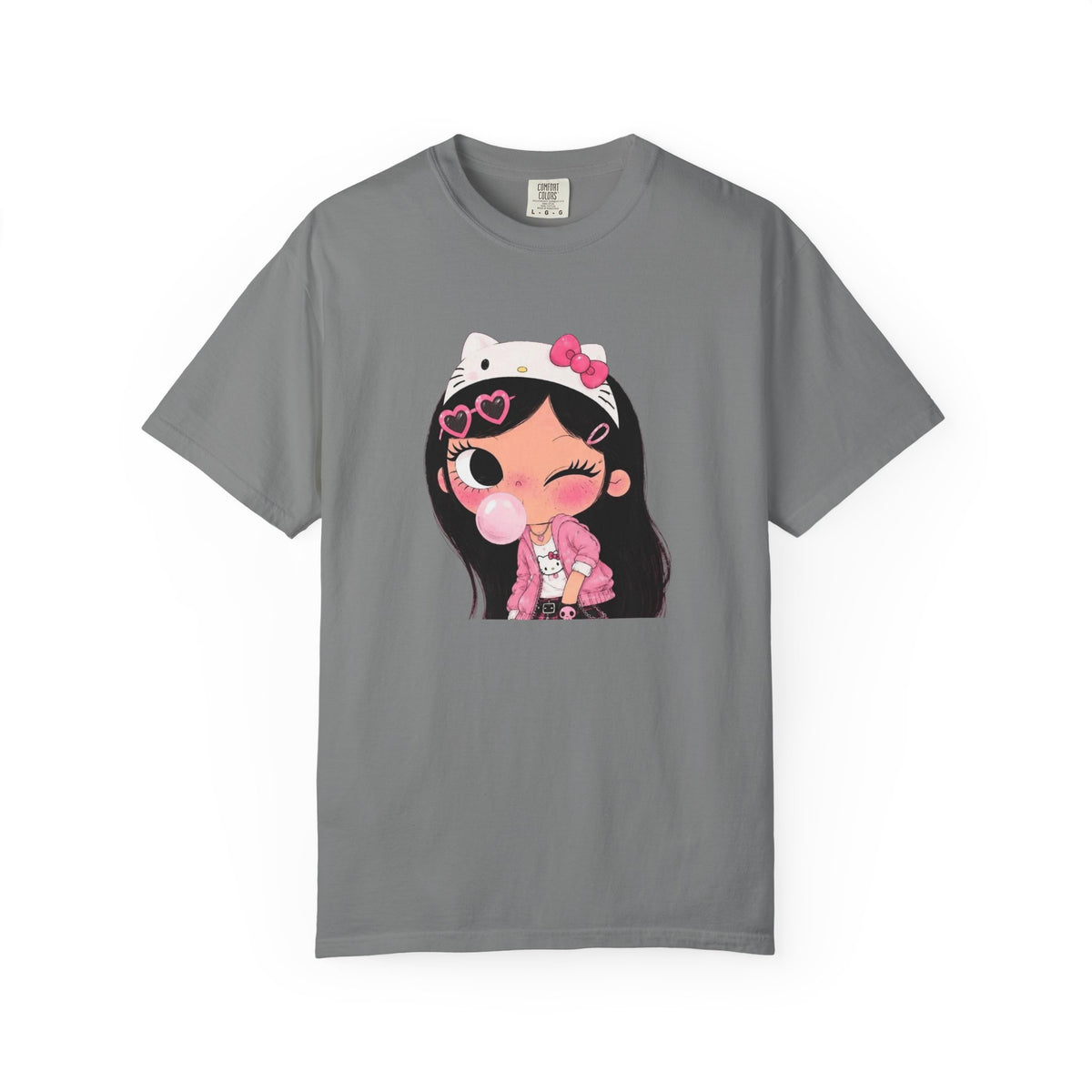 Kawaii Bubblegum Girl Graphic T-Shirt