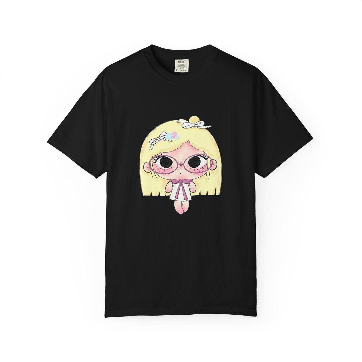 Cute Blonde Girl Cartoon T-Shirt