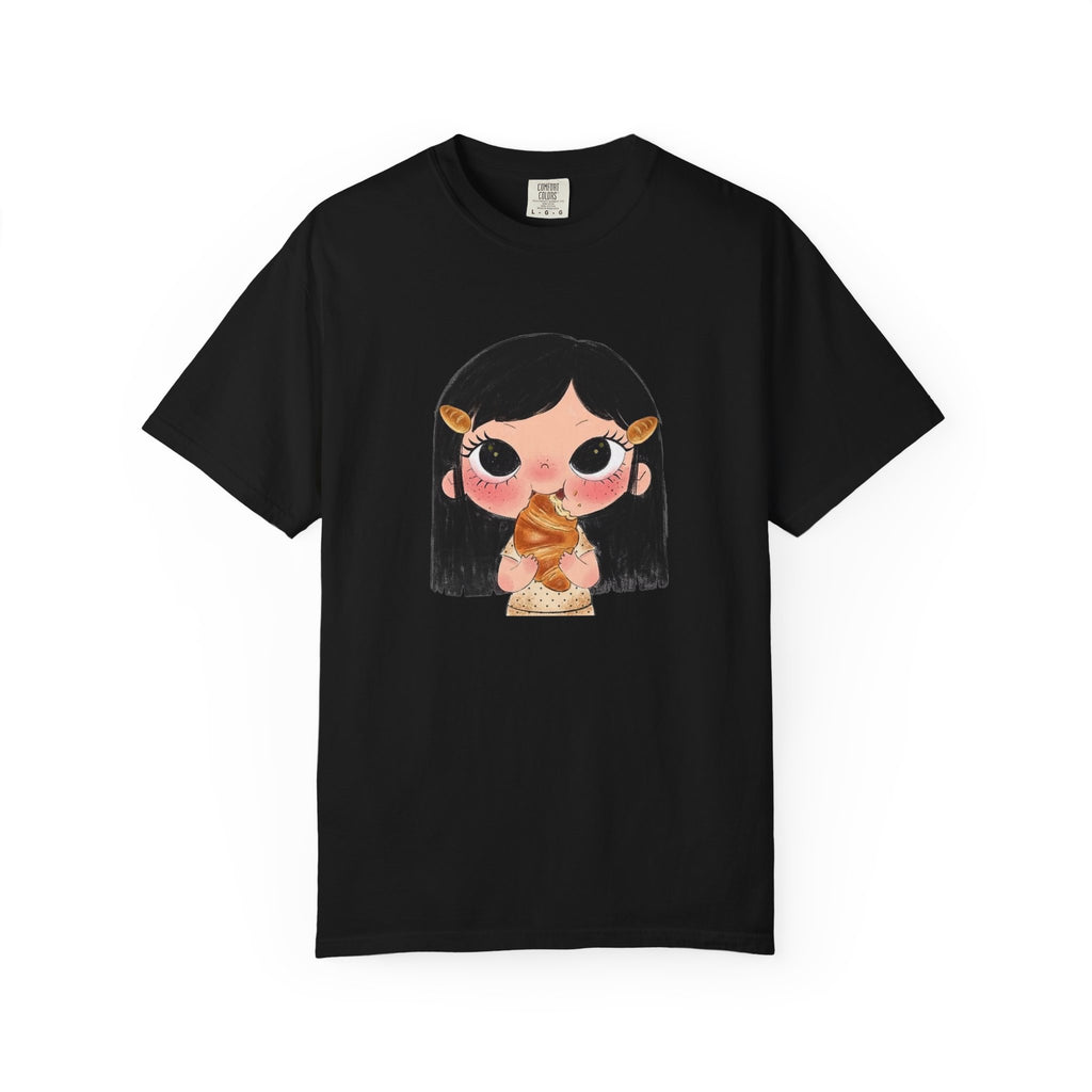 Kawaii Croissant Girl T-Shirt